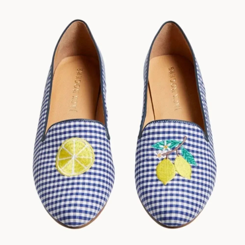 BRAND NEW JACK ROGERS  EMBROIDERED SLIPPER SHOE
